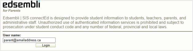 Screenshot of registration fields